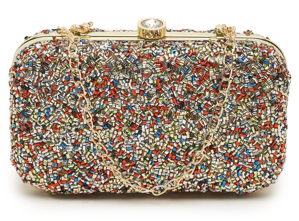 Envias Handcrafted Stylish Womens Bridal Clutch (Multicolor_EVS-147) (B09PJDYWJ9) Amazon Price History, Amazon Price Tracker