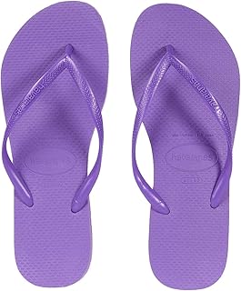 womens purple flip flops