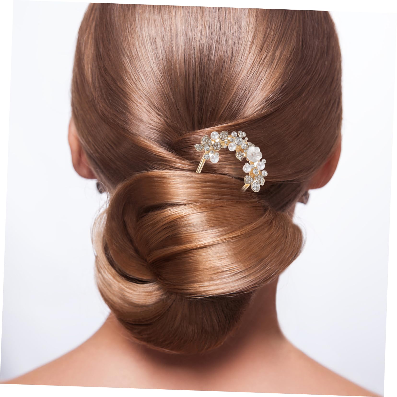 Didiseaon 4 Horquillas Elegantes Para El Pelo Con Diamantes De Imitación Horquillas Para Moño Accesorios Para El Cabello Para Tocado De Mujer.