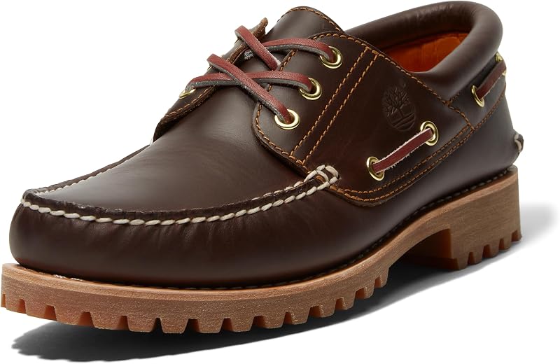 Timberland Náuticos auténticos cosidos a mano con 3 ojales para hombre