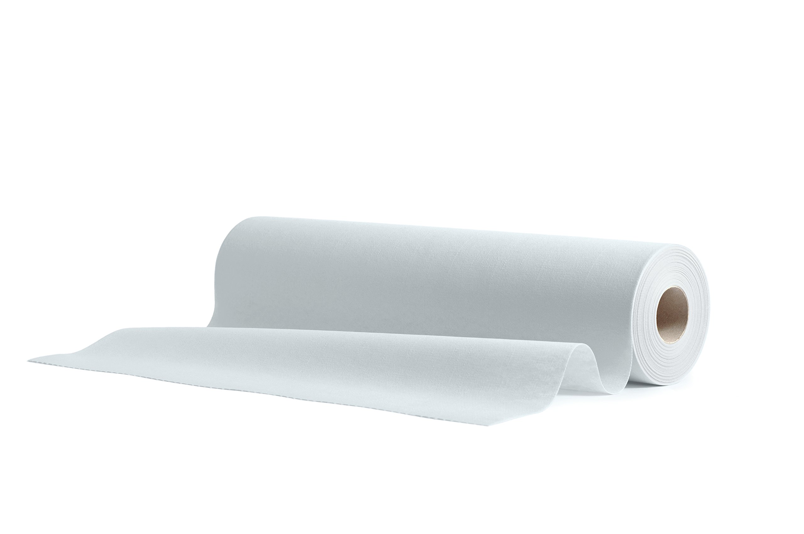 AROBA Airlaid Camino de mesa (6 unidades, 40 cm x 24 m), color blanco, 40 cm x 24 m, camino de mesa similar a la tela, decoración de mesa para hoteles, catering, cumpleaños, restaurantes, comuniones,
