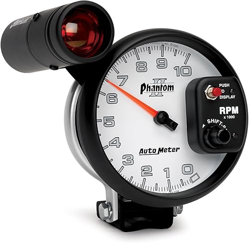 Auto Meter Tacómetro Shift-Lite 7599 Phantom II 5" 10000 RPM