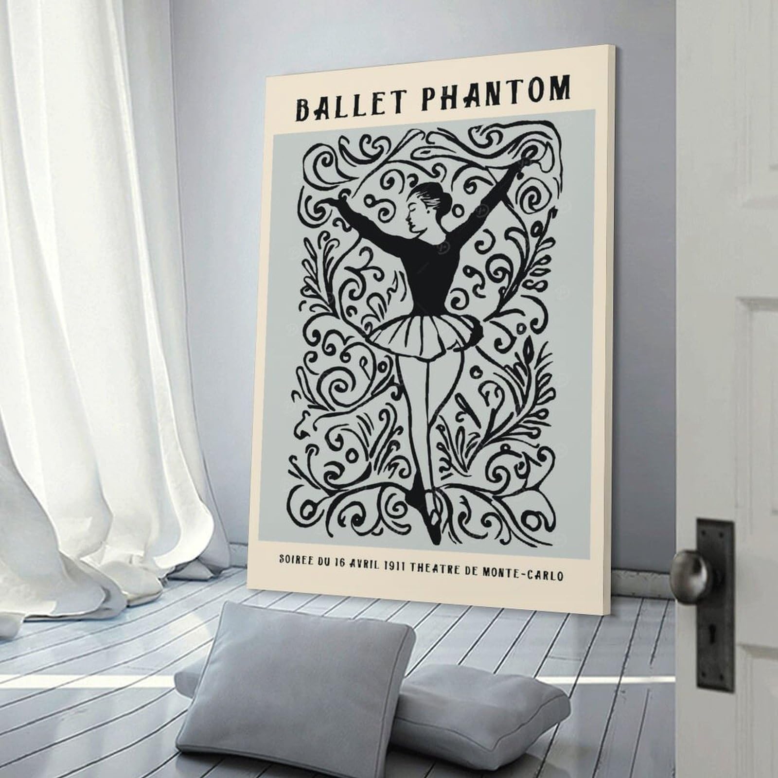 Junmoney Monte Carlo Ballet Fest Room Decor Wall Art, 20x30inch(50x75cm), for Bedrooms, Workspaces And Everyday Interiors, An Adaptable Decor Piece for Home Use