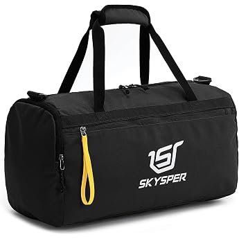 SKYSPER Sports Bag 30L, Gym Bag with Wet Dry Separation Travel Bag for Men Women Gym Yoga Beach