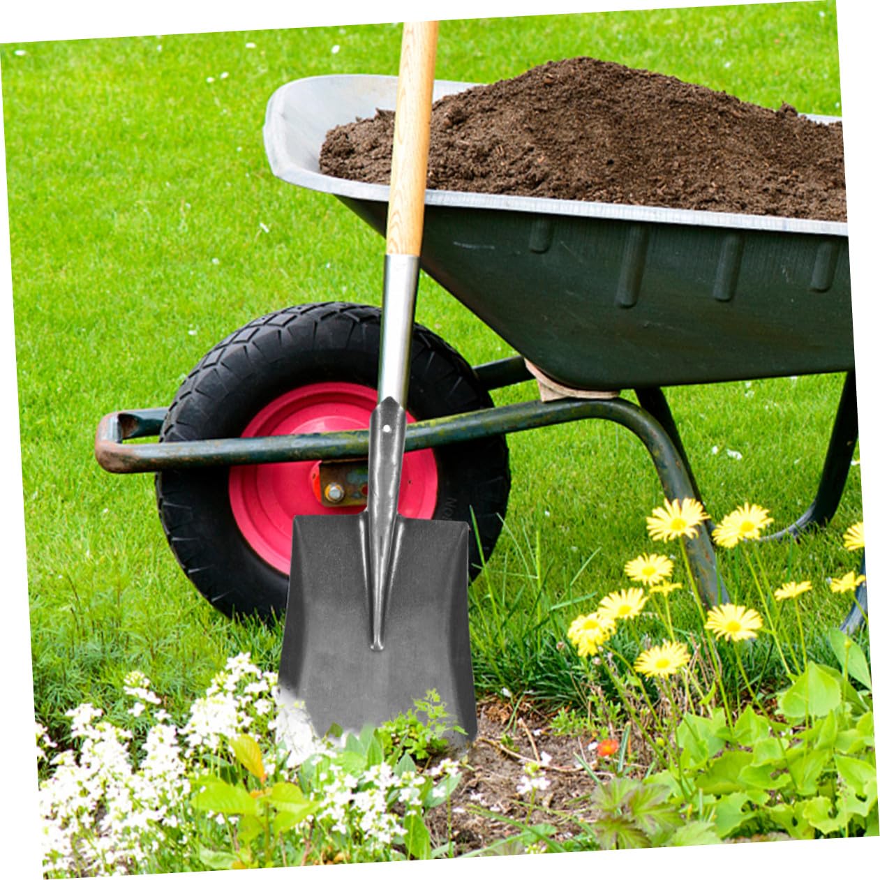 2stücke Gartenschaufel Aus Kohlenstoffstahl Kleine Handschaufel Für Gartenarbeit Multifunktionale Gartenschaufel Ergonomischer Griff Zum Pflanzen Und Lockern