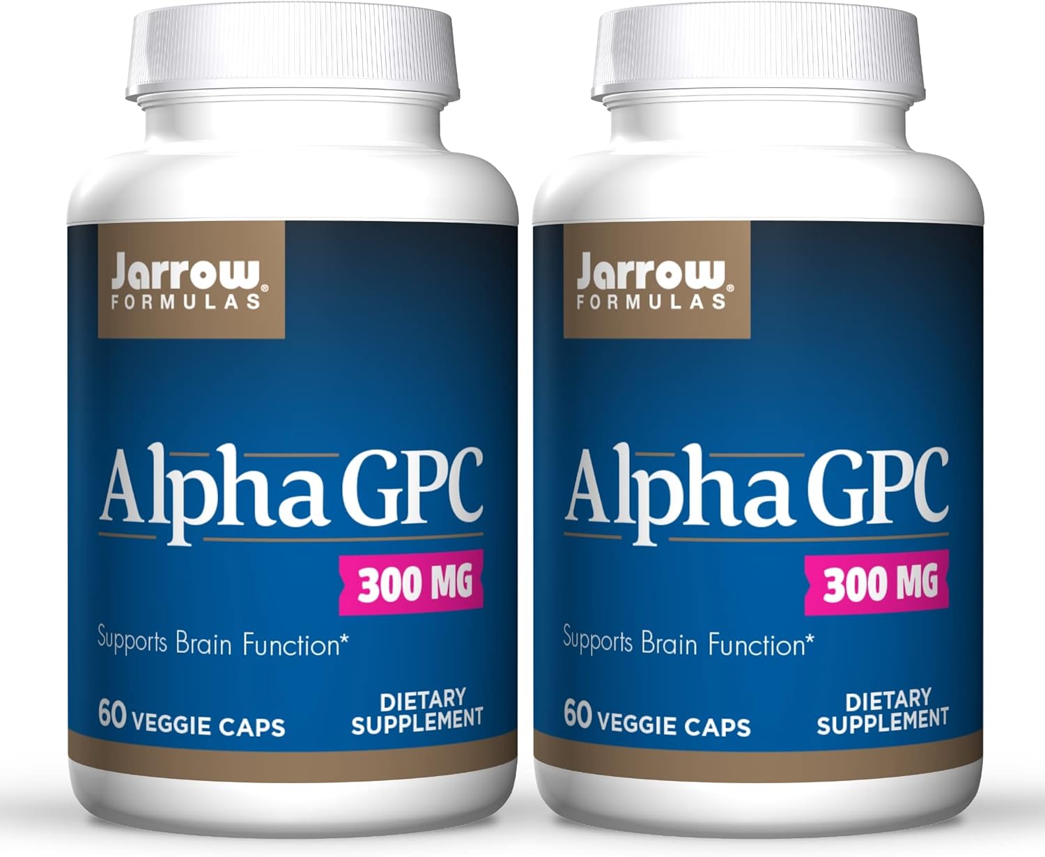 Jarrow Formulas Alpha GPC 300 mg 60 Veggie Caps, Pack of