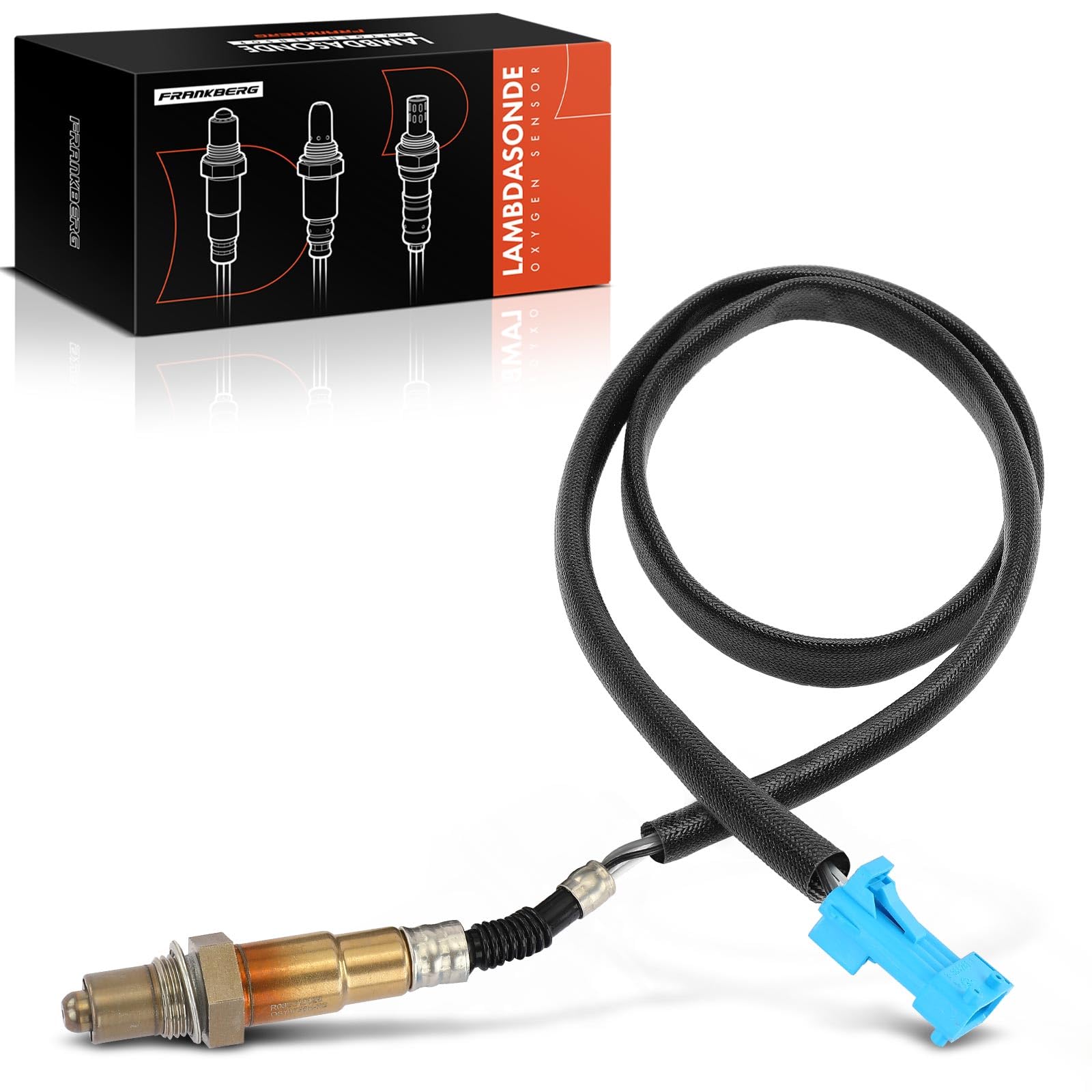 Frankberg Sonda Lambda sonda diagnostica ES10796 | Compatibile con: 207 WA_ WC_, 307 CC 3B, C4 I LC, 307 Pausa 3E, C5 III Freno RW, C5 III RD, C8 EA_ EB_, 407 SW 6D 6E