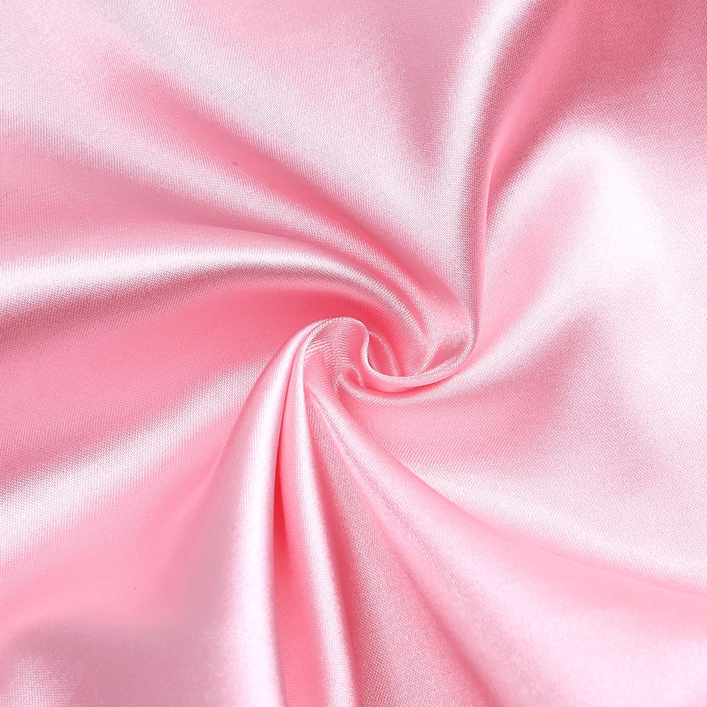 Verve Jelly Conjunto de Pijamas de satén para bebés y niños pequeños Pantalones de Manga Corta con Botones Ropa de Dormir para niñas y niños Ropa de Dormir