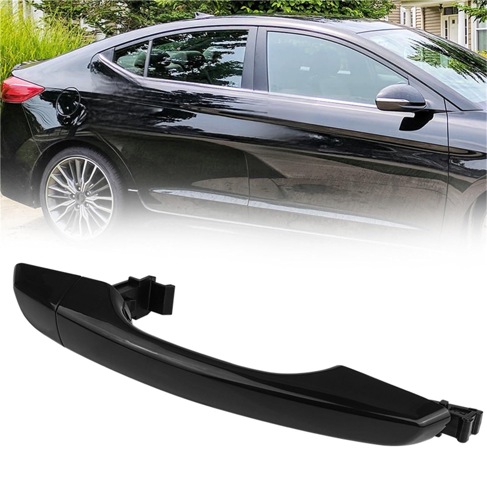 Hiverni Front Right For Hyundai Elantra Car Exterior Front Rear Door Handle(Front Right)