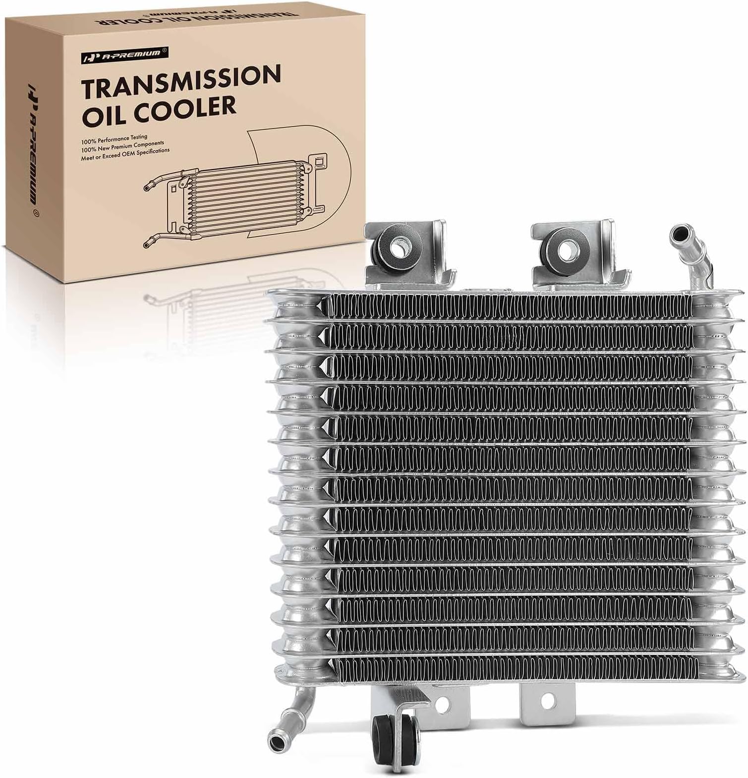 A-Premium Transmission Oil Cooler Compatible with Nissan Maxima 2009 2010 2011 2012 2013 2014, Stack-Up