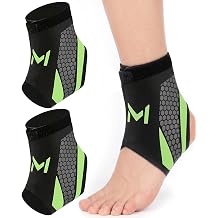 2 Pcs Ankle Brace for Men Women, Breathable Motion Sports Compression Support Braces with Adjustable Wrap Strap