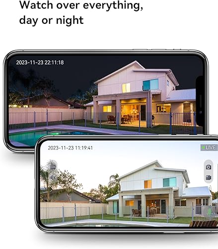 Miniatura 3 de LongPlus Cámara de seguridad inalámbrica para exteriores, cámara de seguridad inalámbrica alimentada por batería, cámara WiFi inalámbrica con