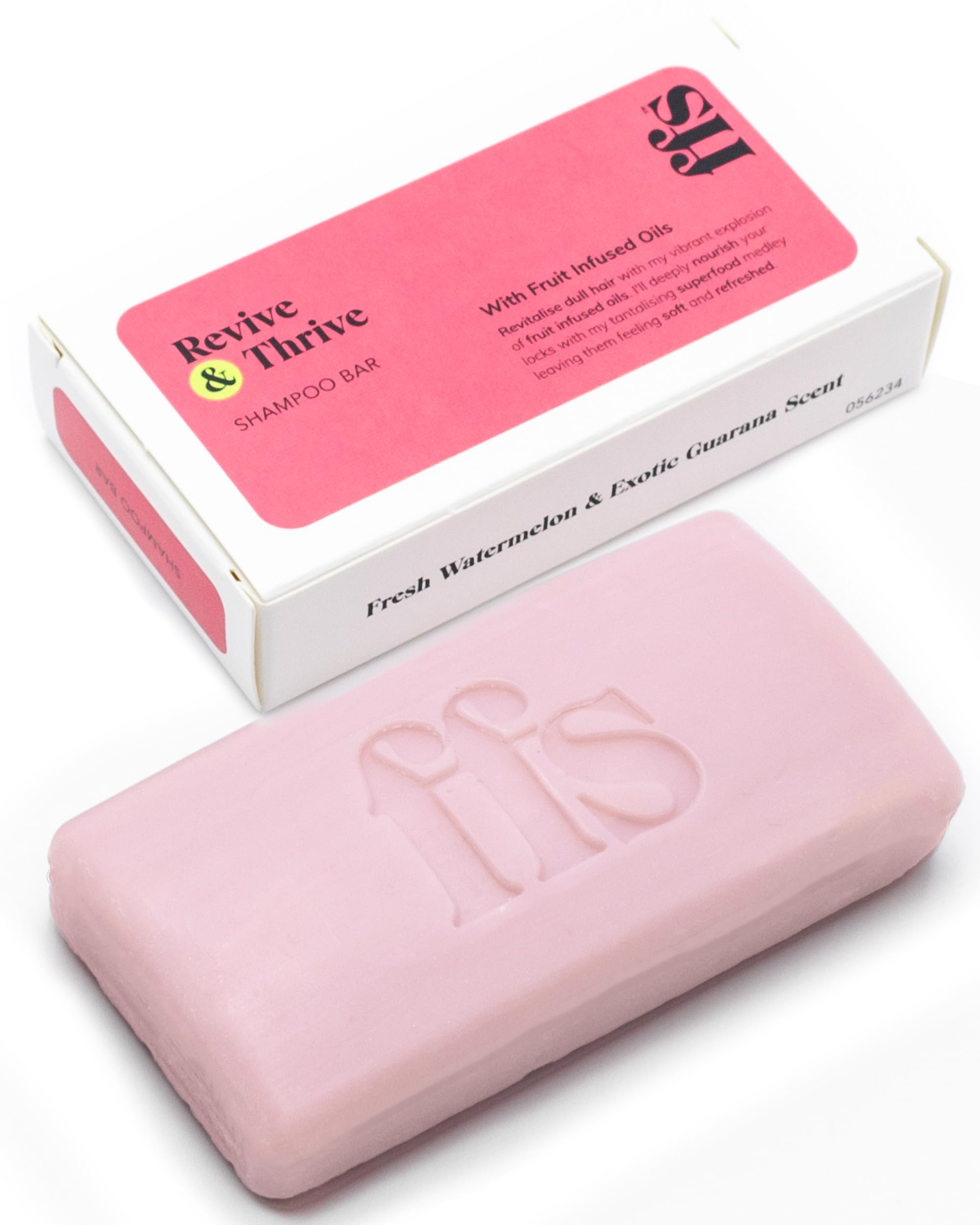 Revive & Thrive Solid Shampoo Bar, Cruelty-Free, Vegan & Sulphate Free Travel Shampoo Bar w/Avocado Oil, Mango Oil, Cranberry
