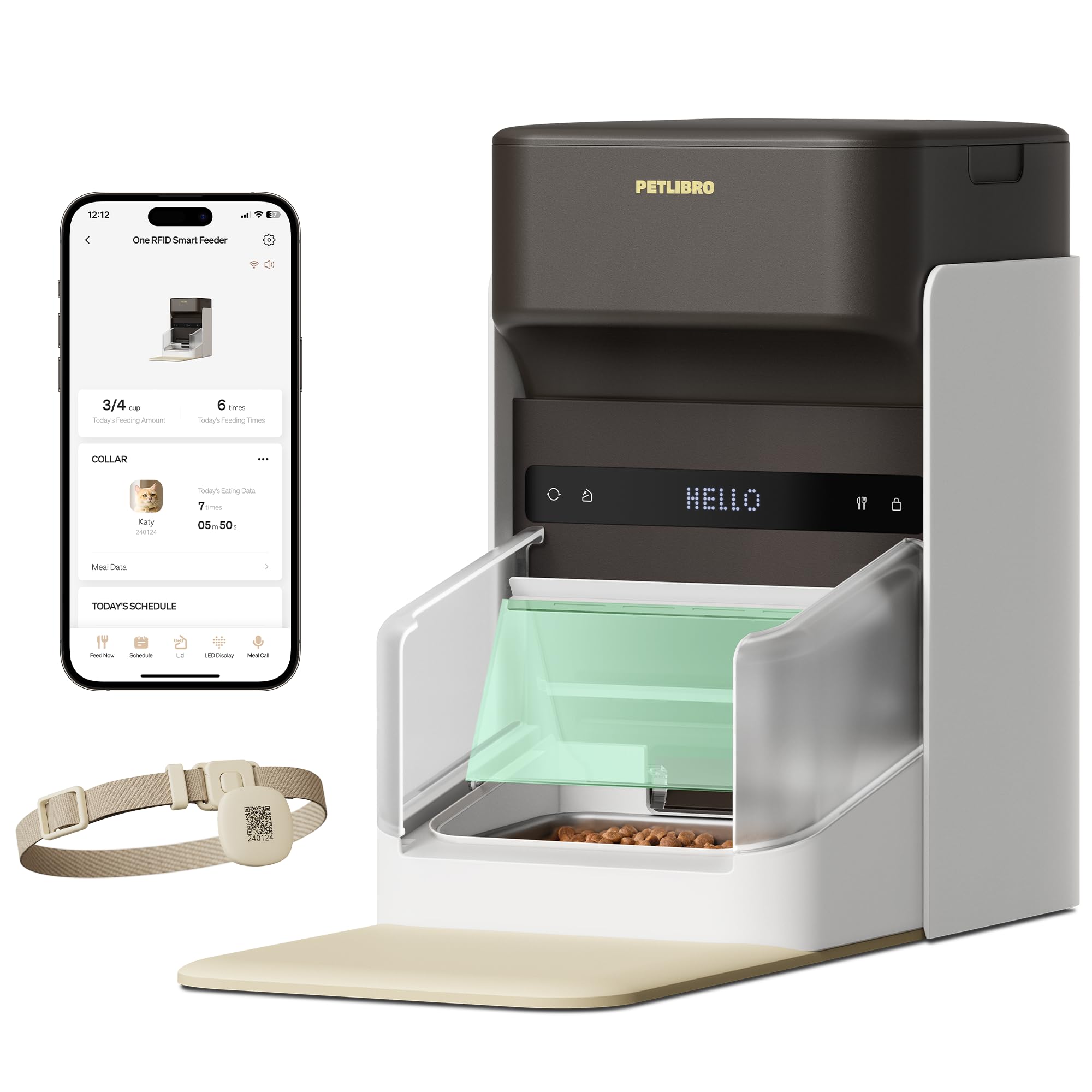 Mangiatoia Automatica Gatti PETLIBRO 5L Con App - Distributore Cibo WiFi, Con Telecamera E Controllo Remoto