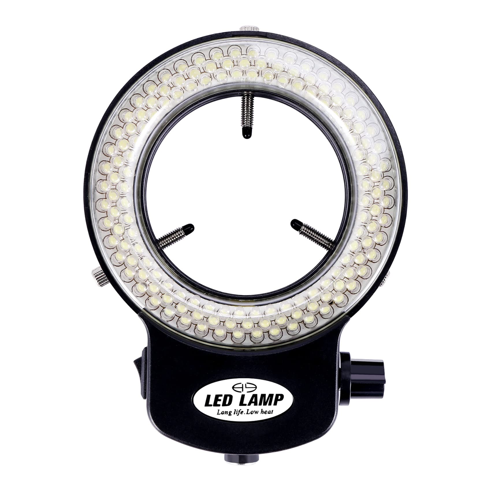 144 LED microscopio anillo de luz 0-100% ajustable lámpara para microscope anillo iluminación