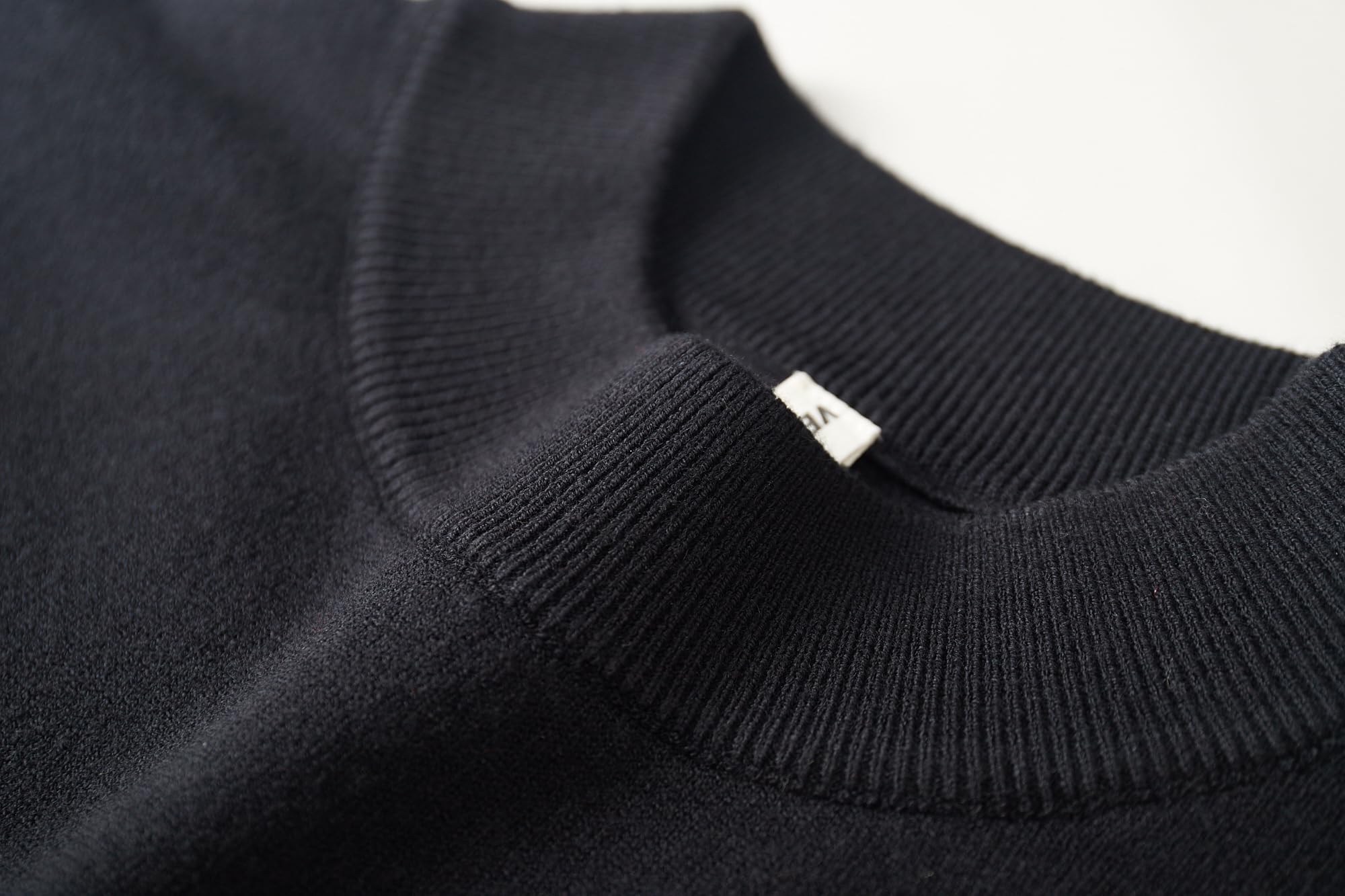 VEIISAR Herren Stehkragenpullover 360g - Dicke Variante - Pullover Wärme für Herbst/Winter - Weicher Bequemer Strickpullover