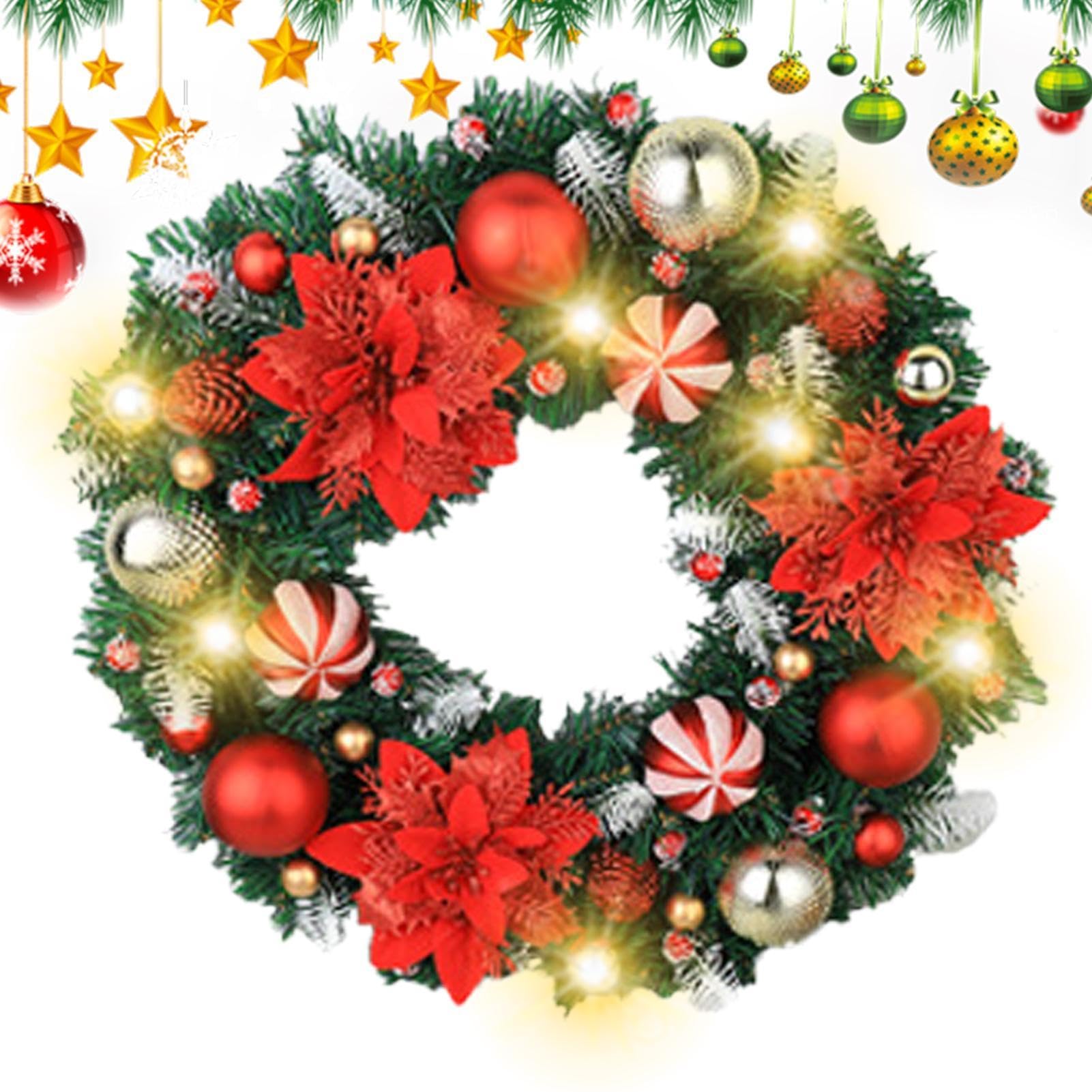 Weihnachtskranz Für Innenbereich Kugelblumen 41 Zentimeter Kranzdekoration