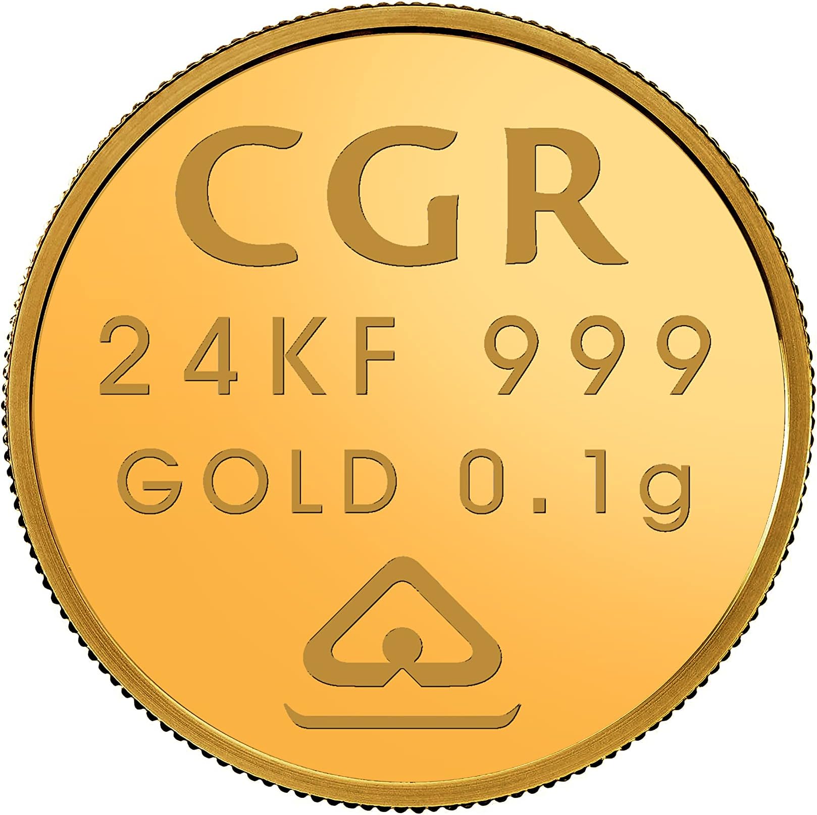 24K (999+) 0.1gm BIS Hallmarked Gold Coin