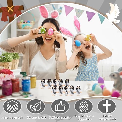 Vista 81 de Sumind 50 figuras de Jesús de diseño original, milagro, mini bolsillo para esconderse y buscar, relleno de huevos de Pascua, regalos de fiesta Azul