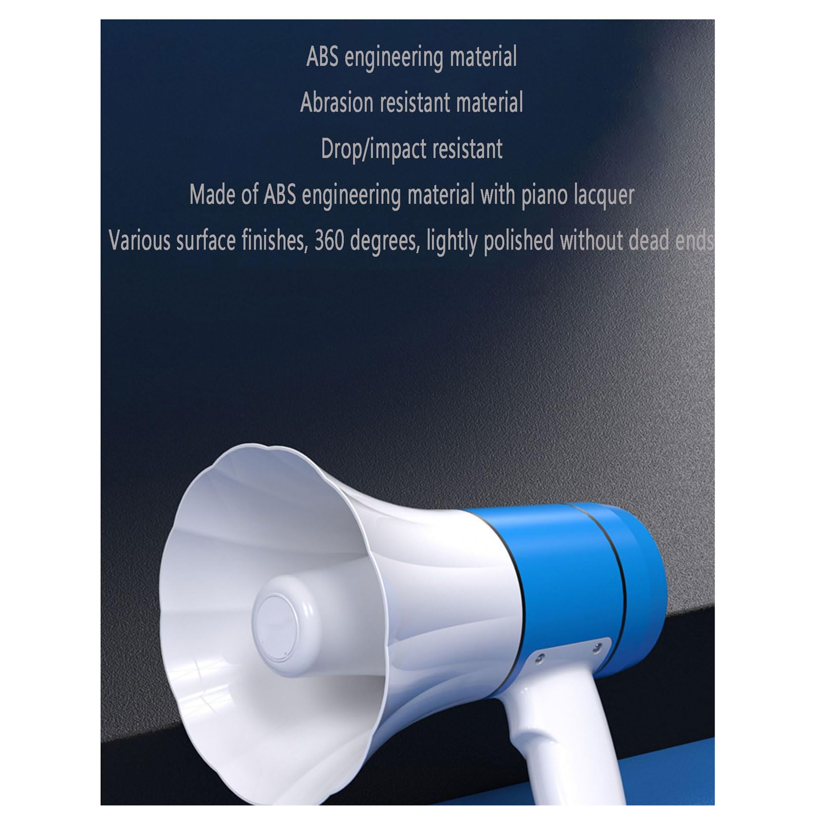 ppARK Megafon Tragbarer Megafon-Handschallverstärker, verbesserte Version, Bluetooth, Lange Sprachaufzeichnung, tragbar, ideal für alle Outdoor-Sportarten TröTe