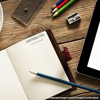 MaxStamp - Large Self-Inking Distributed Stamp (with Line) (Black Ink)