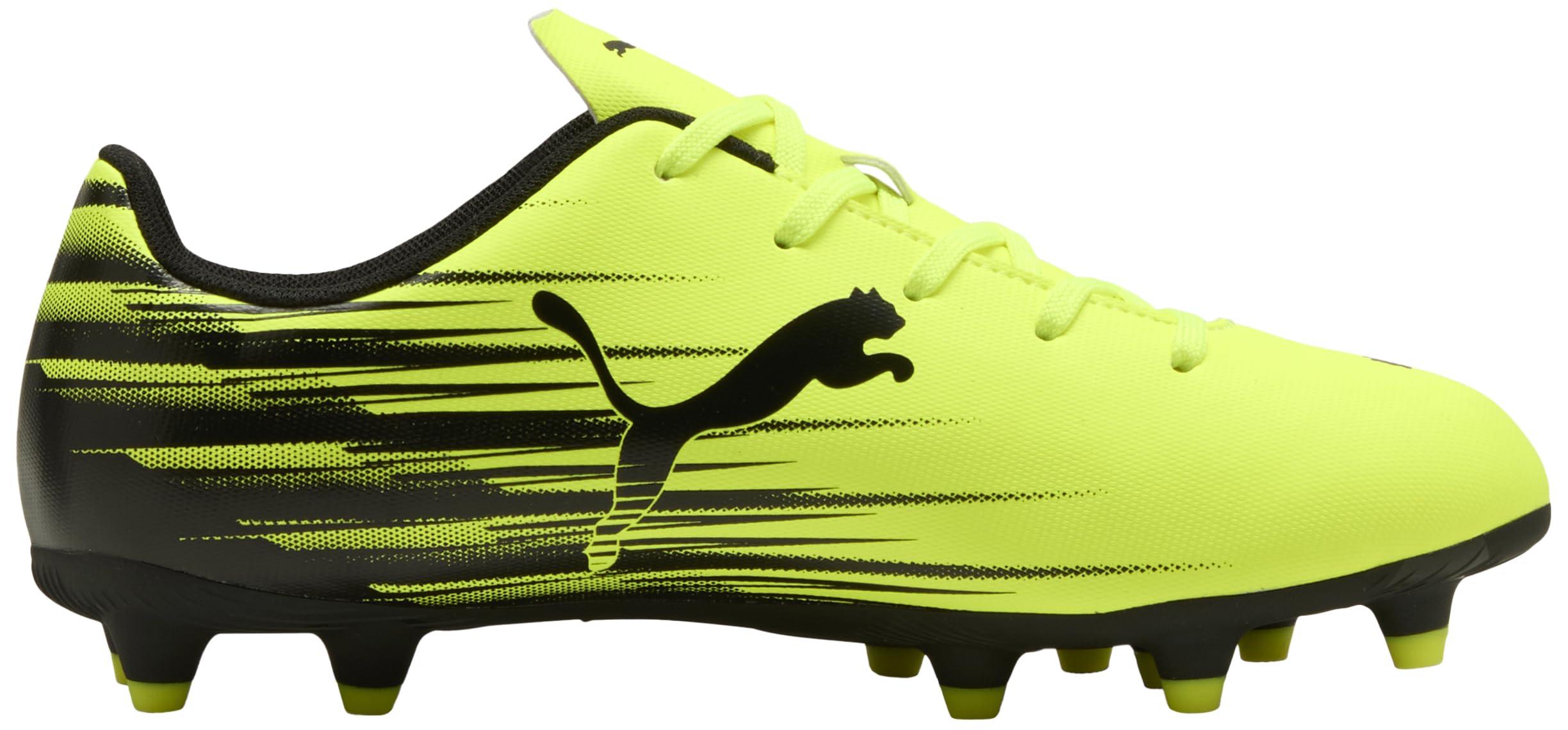 Puma ATTACANTO II FG/AG JR Chaussures de Football, Yellow Alert Black, 38 EU, Yellow Alert Puma Noir, 34.5 EU