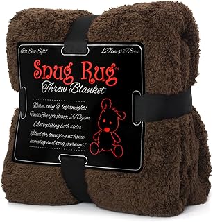 Snug Rug Blanket Sherpa Fleece Luxury For Sofa Blankets Warm Winter Soft Throws 127 x 178cm (50