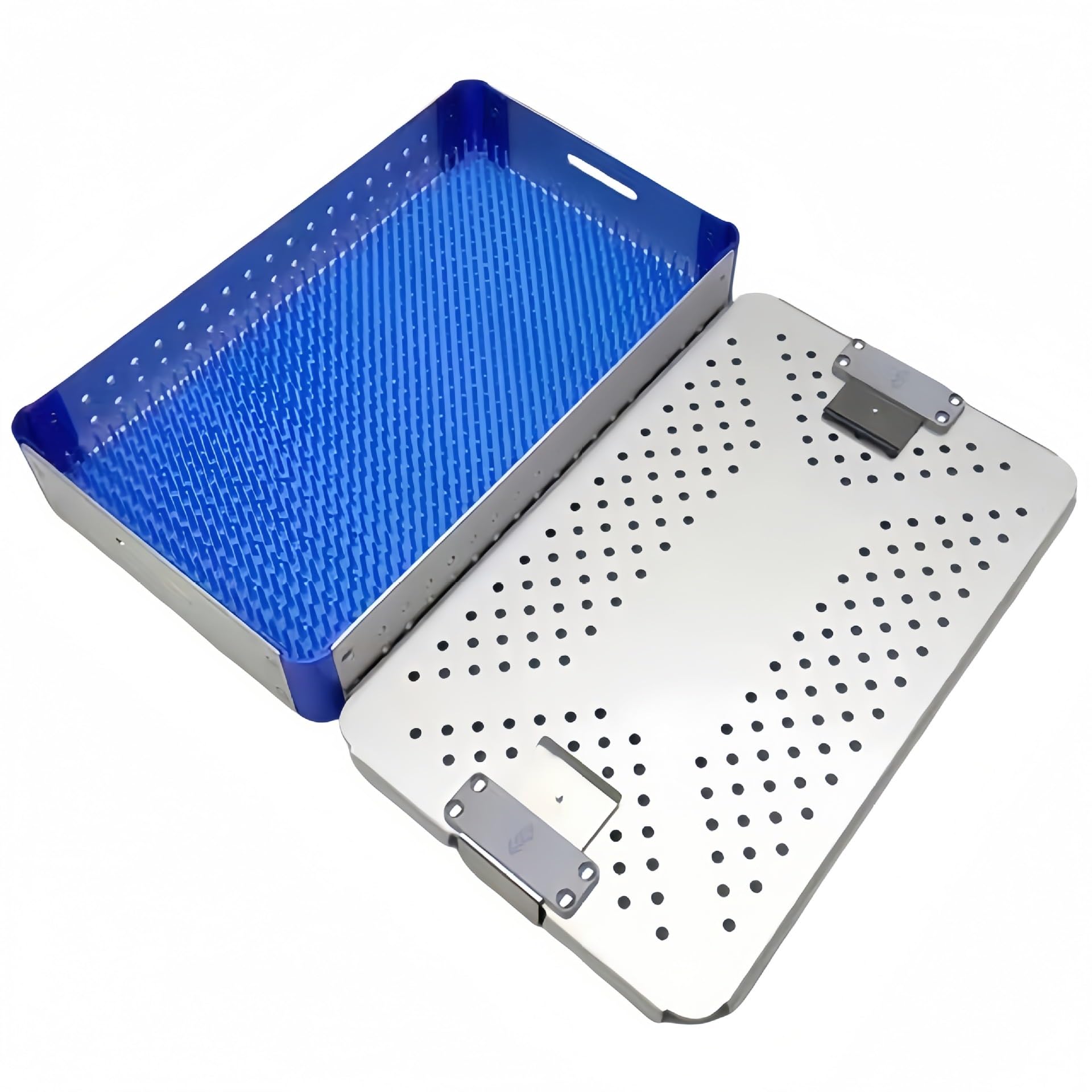 Estuche Esterilizador de Aluminio con Base Antigolpes，Caja Profesional para Herramientas Quirúrgicas, Odontológicas y de Estética