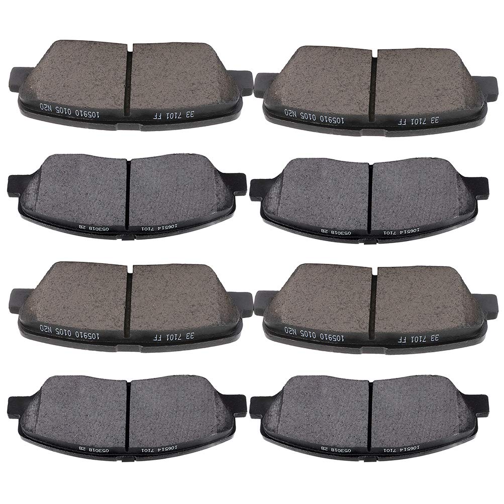 cciyu Professional Ceramic Brake Pads Set fit For 2011 2012 2014 For Kia Sedona