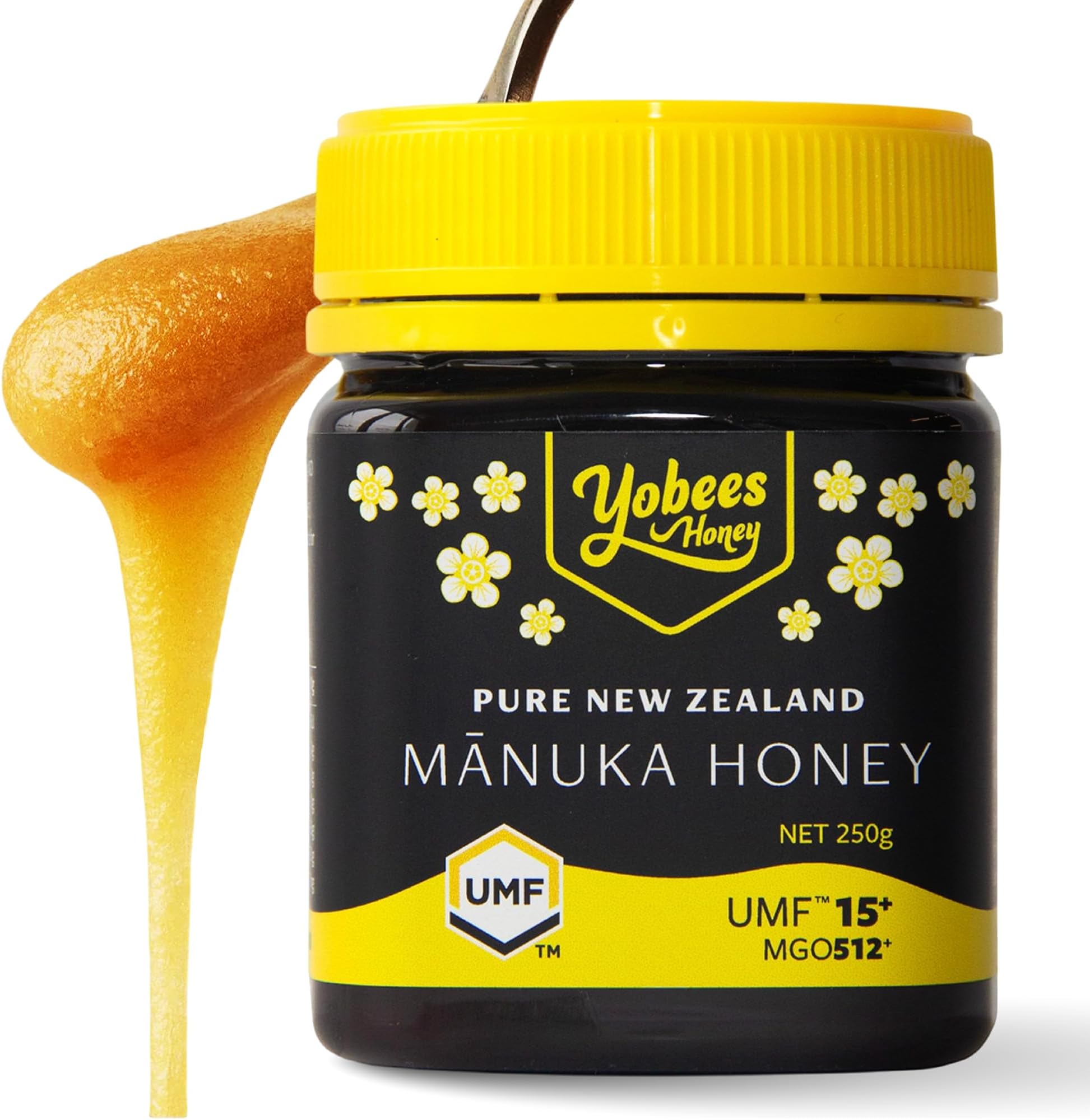 Raw and unpasteurized New Zealand Manuka Honey Organic | MGO 512+ / Certified UMF 15+ | 8.8oz