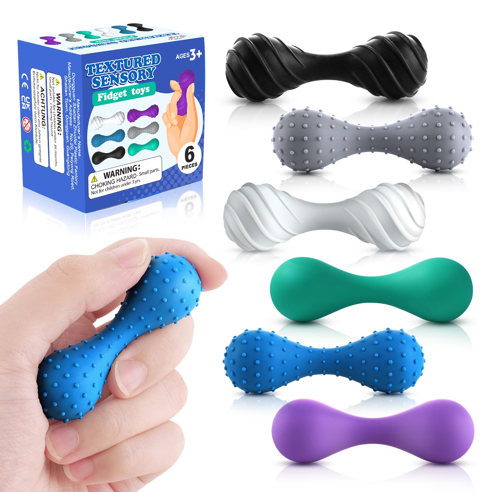 Amazon.com: Fidget Toys for Adults Kids: 6 Pack Quiet Textured