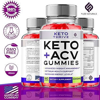 (3 Pack) Keto Thrive ACV Gummies, Keto Thrive Keto+ ACV Gummies Apple Cider Vinegar 1000MG Advanced Formula Vitamin Supplement, Keto Thrive Gummies ...
