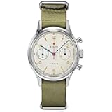 Retro-Chronograph 1963 Original ST1901 Movement Men Mechanical Watch Hand Winding Sapphire & Acrylic Mirror Pilot Wristwatch