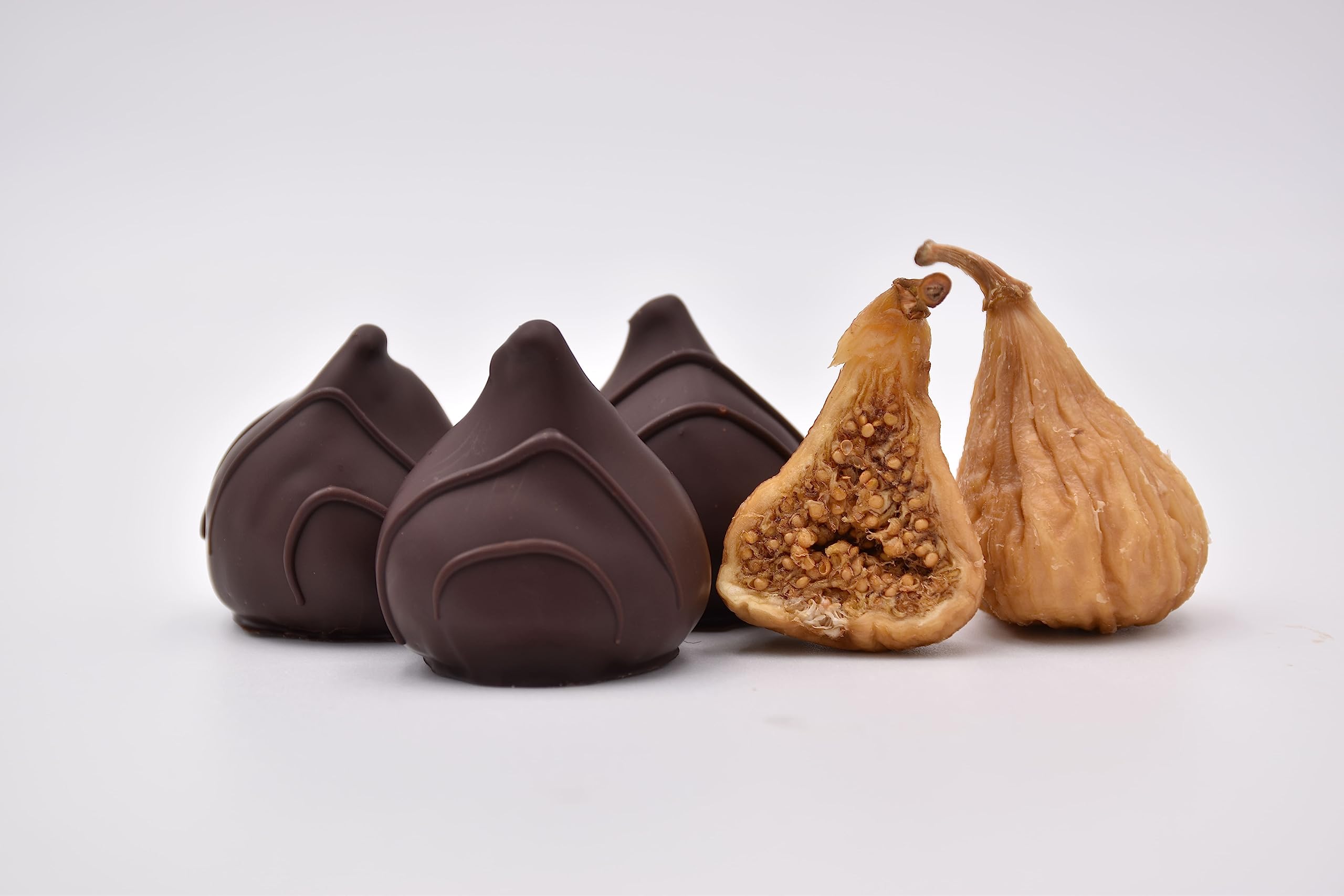 ECOFICUS Bombón de higo BIO ecológico con chocolate premium 100 unidades