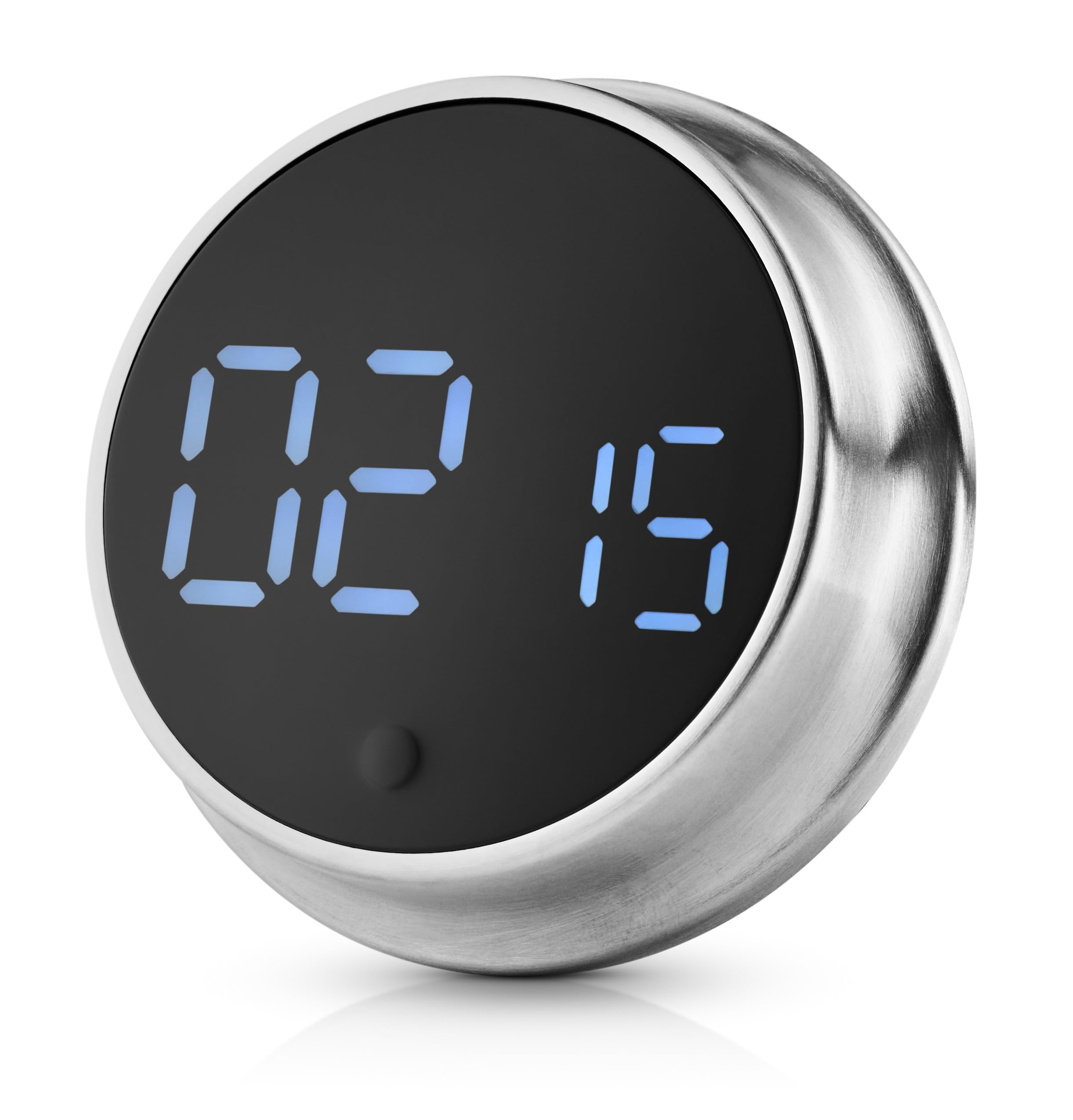 Eva Solo | Magnetischer Küchentimer |Behalten Sie die Zeit im Blick – perfekt beim Kochen und als Erinnerung | Brushed Steel