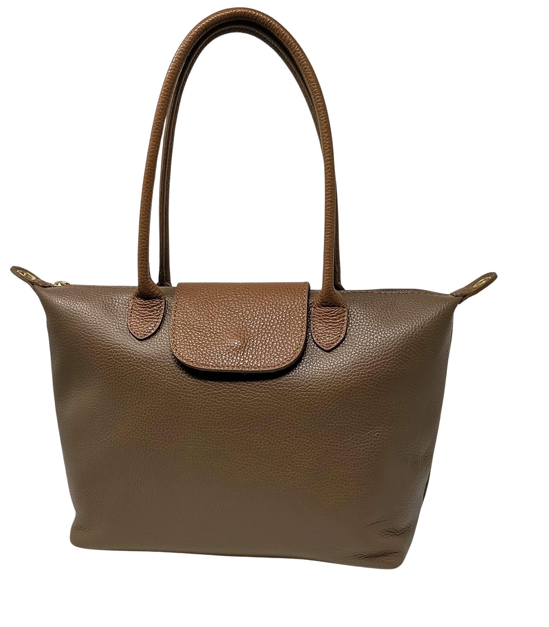 Bolso de mujer de piel auténtica – bandolera y asas, elegante bolso de mano hombro y bandolera – Estilo casual chic, Giuly