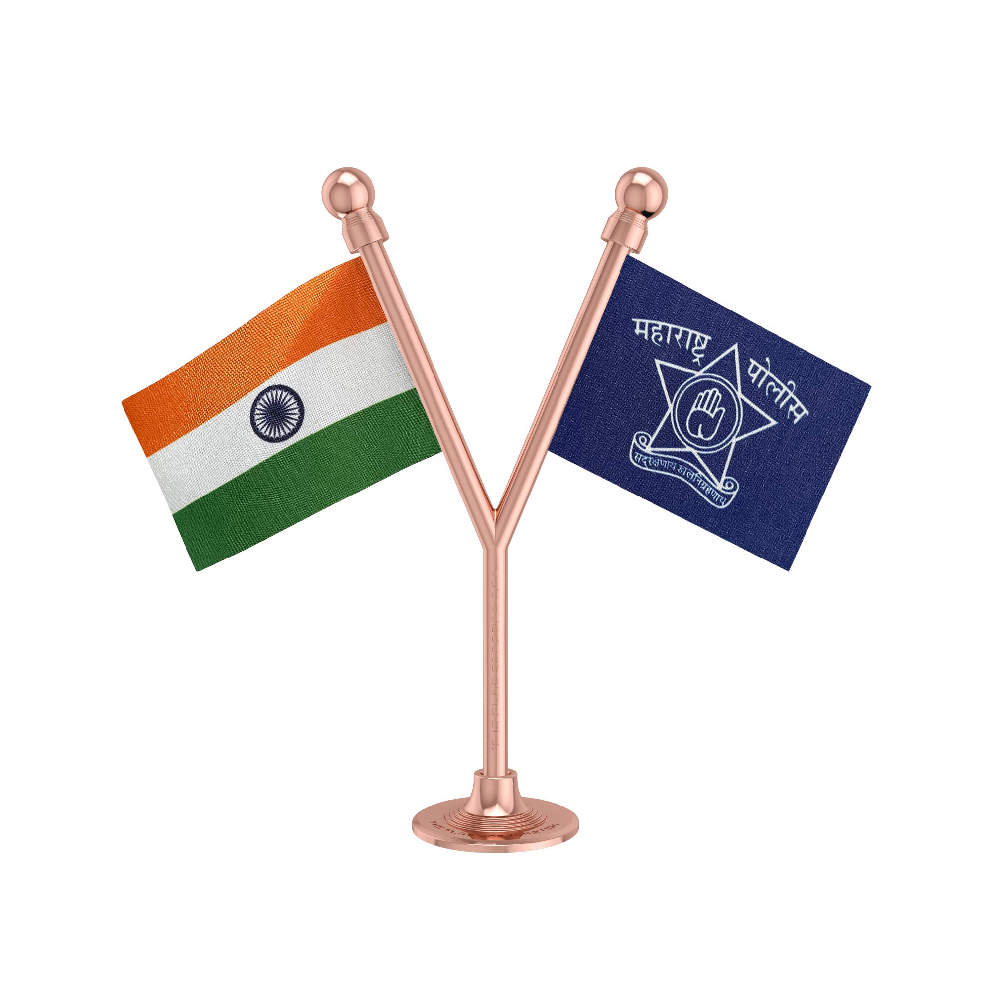 The Flag Shop India & Maharashtra Police Car Dashboard 2� x 3� Flag with A Plastic Blush Rose Gold Base (B08ZDLR4XB) Amazon Price History, Amazon Price Tracker
