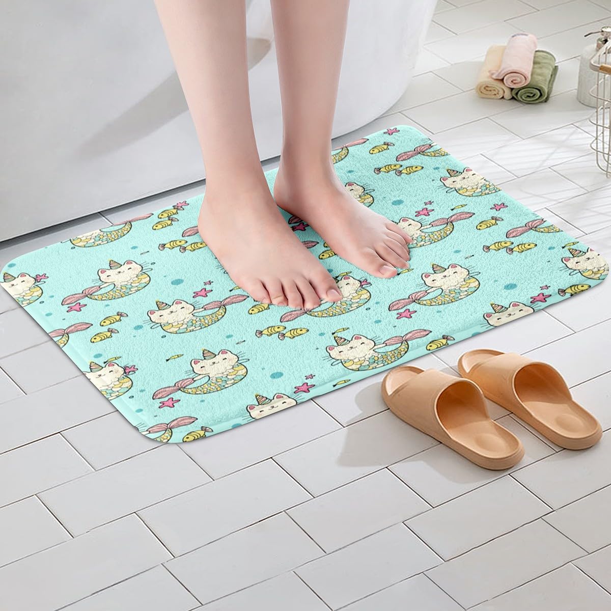 Feelyou Ocean Unicorn Bath Rug 16