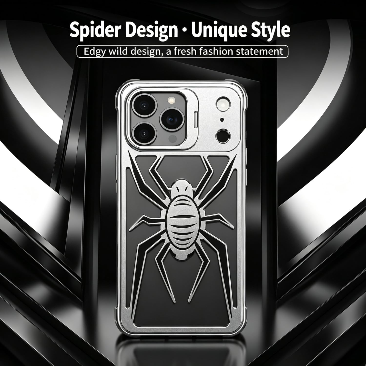 Carcasa de aluminio con soporte para iPhone 15 Pro Max