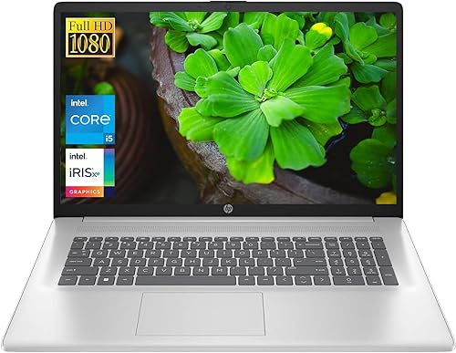 HP Portátil empresarial Flagship 17.3 FHD, Intel i5-1335U de 10 núcleos (Beat i7-1255U) hasta 4.6 GHz, 32 GB de RAM, 1 TB NVMe SSD, teclado