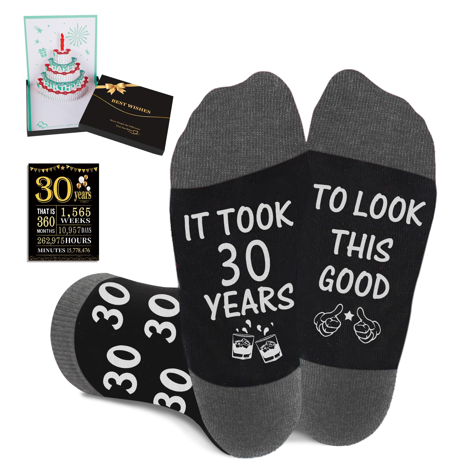Juesly Men's Funny Socks Gift Set for Dad, Husband,Grandpa Birthday