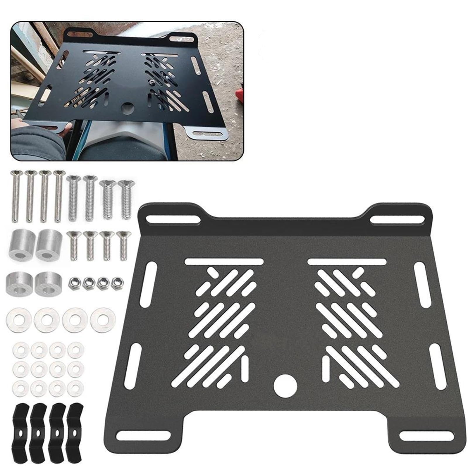 Scaffale portaoggetti Portapacchi Posteriore per Moto Portapacchi Sedile Posteriore Portapacchi Cargo Portapacchi per S&uzuki SV650 SV650S SV650X SV650