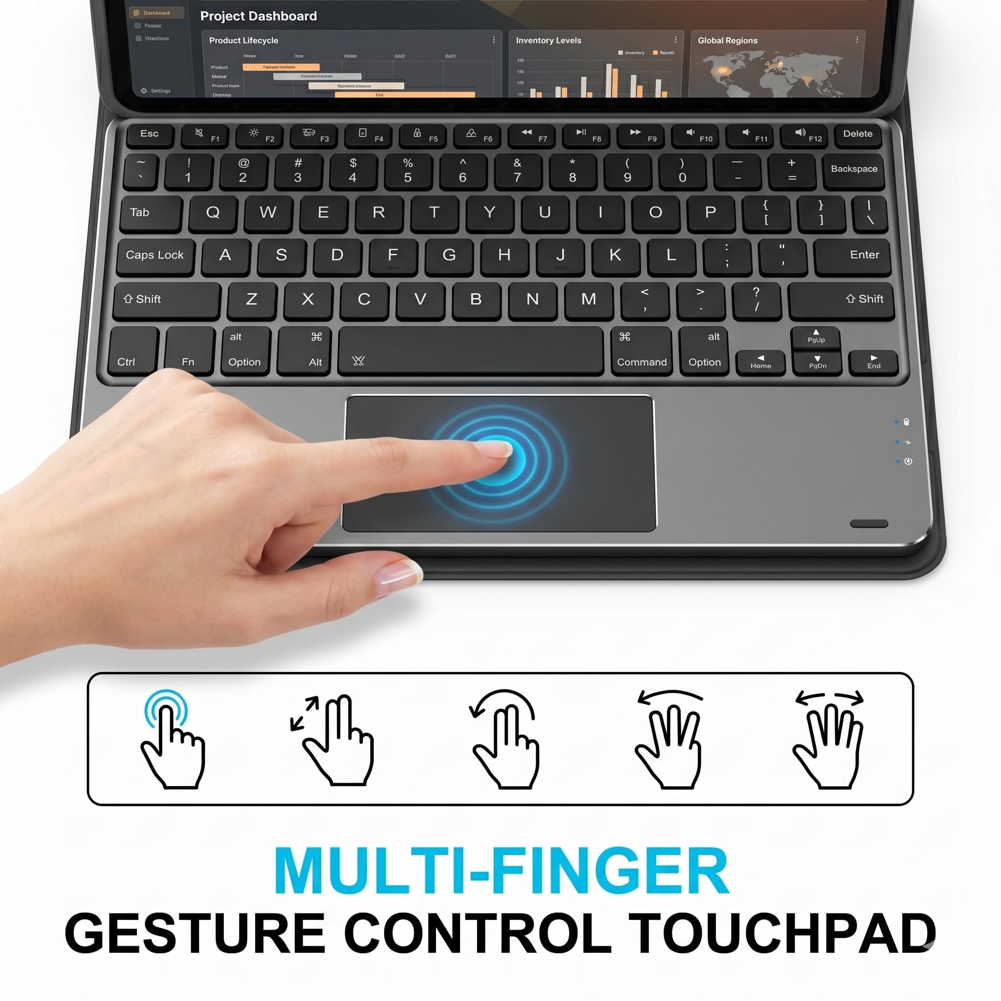 Amazon.com: QYiiD Touchpad Xiaomi Mi Pad 5/5 Pro Keyboard Case, 7
