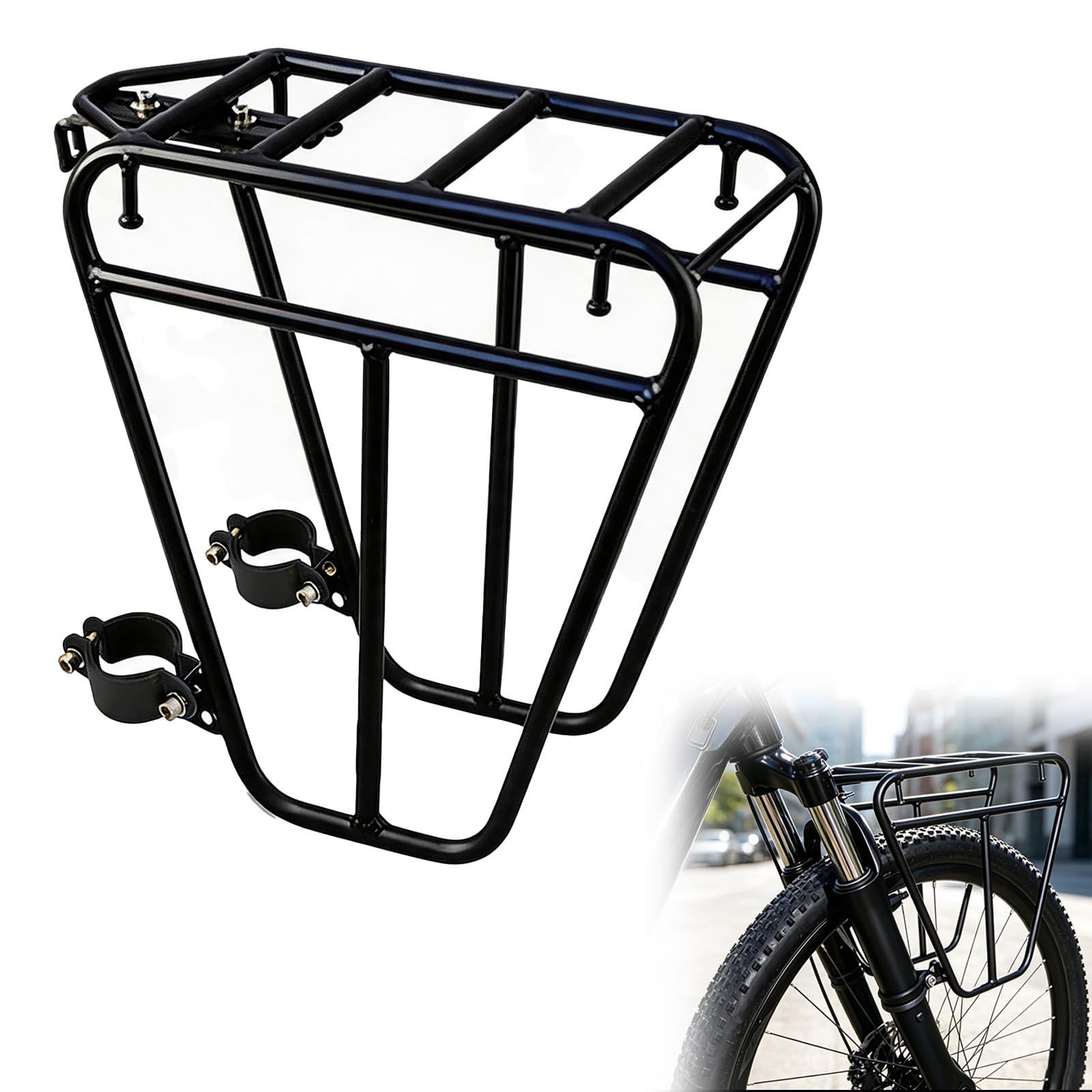 Fahrrad Gepäckträger,Stahl, Schockdämpfung für Straßenfahrten Wildraffeln