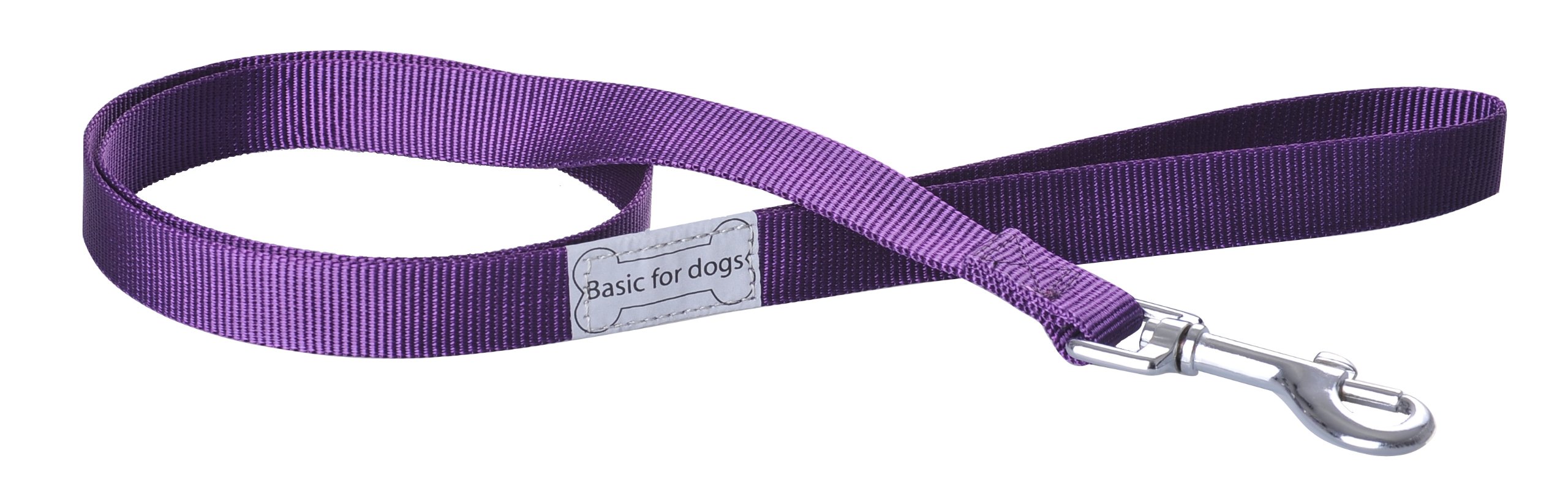 Wouapy Basic Line Lead for Dog 20 mm/1 m, Purple