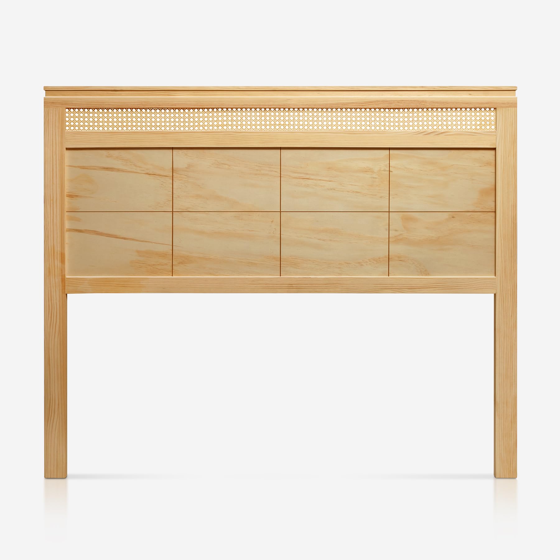 PEJECAR Cabecero Segura Fabricado en Madera Maciza de Pino para Camas de 90 - Acabado Barnizado Natural