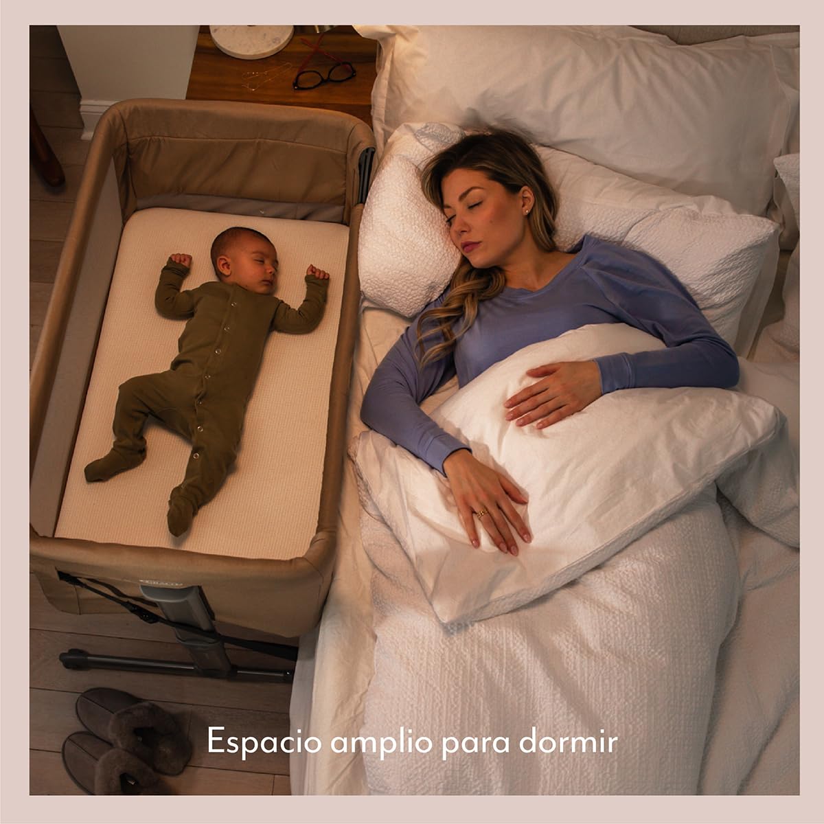 Graco - Sweet2Sleep Cuna de colecho, adecuada desde el nacimiento hasta los 6 meses aprox. (máx. 9 kg), color Oatmeal