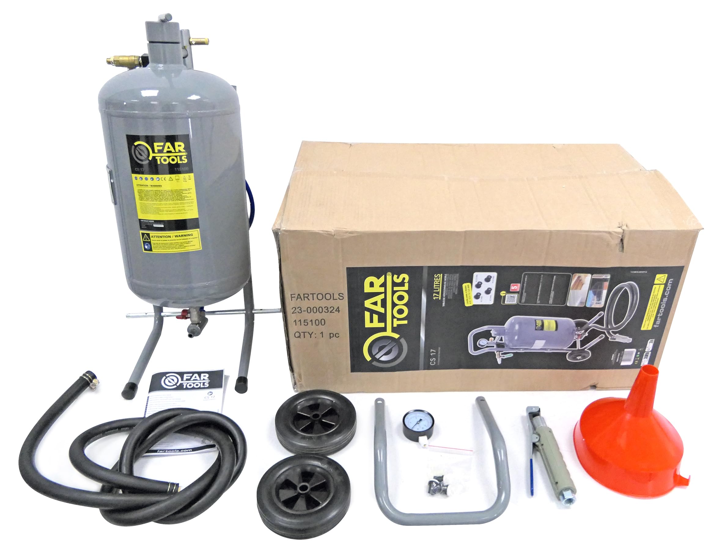FARTOOLS Cuve de sablage mobile 17L
