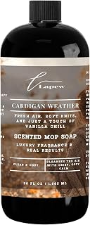 Cardigan Weather Scented Mop Soap Concentrate 36 oz | Premium Fragranced Floor Cleaner | Streak-Free | Hard Floor Cleaning Solution | Eco Friendly | Made in USA (Sweater Weather)