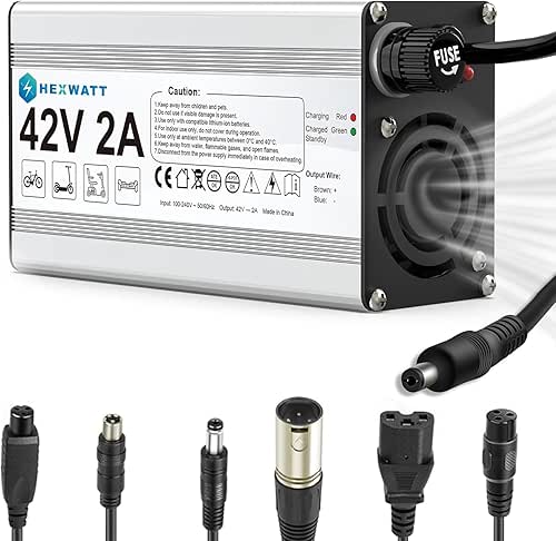 42V 2A Charger for 36V Lithium-ion Battery Electric Scooter ebike